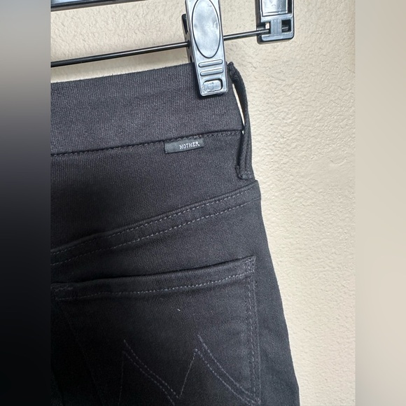 Mother High Waisted Looker skimp jeans black size 23 - Picture 4 of 8
